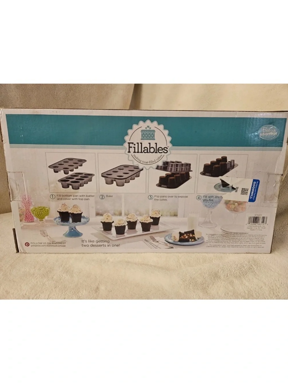 Fillables 2 Piece Cake Cone Set NEW W/O‎ Box